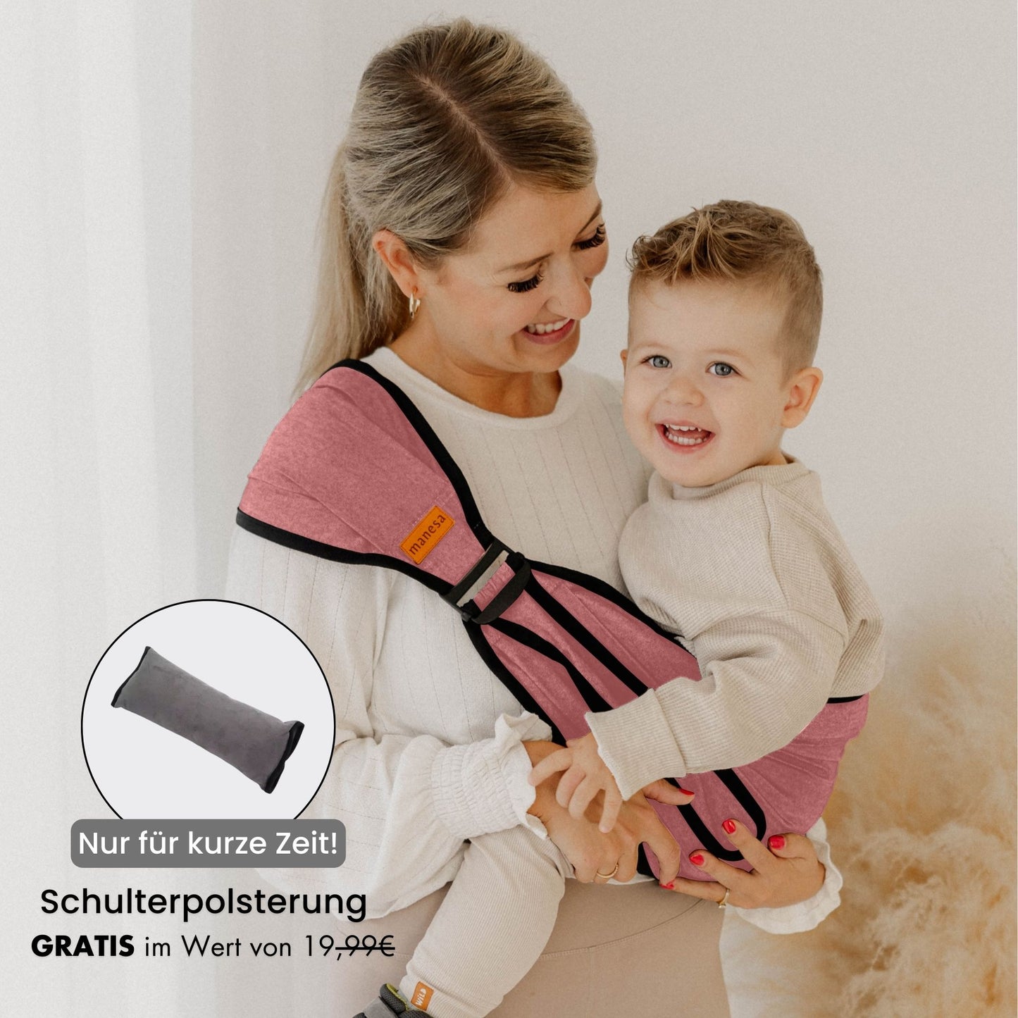 Ergonomische Kindertrage inkl. Schulterpolsterung