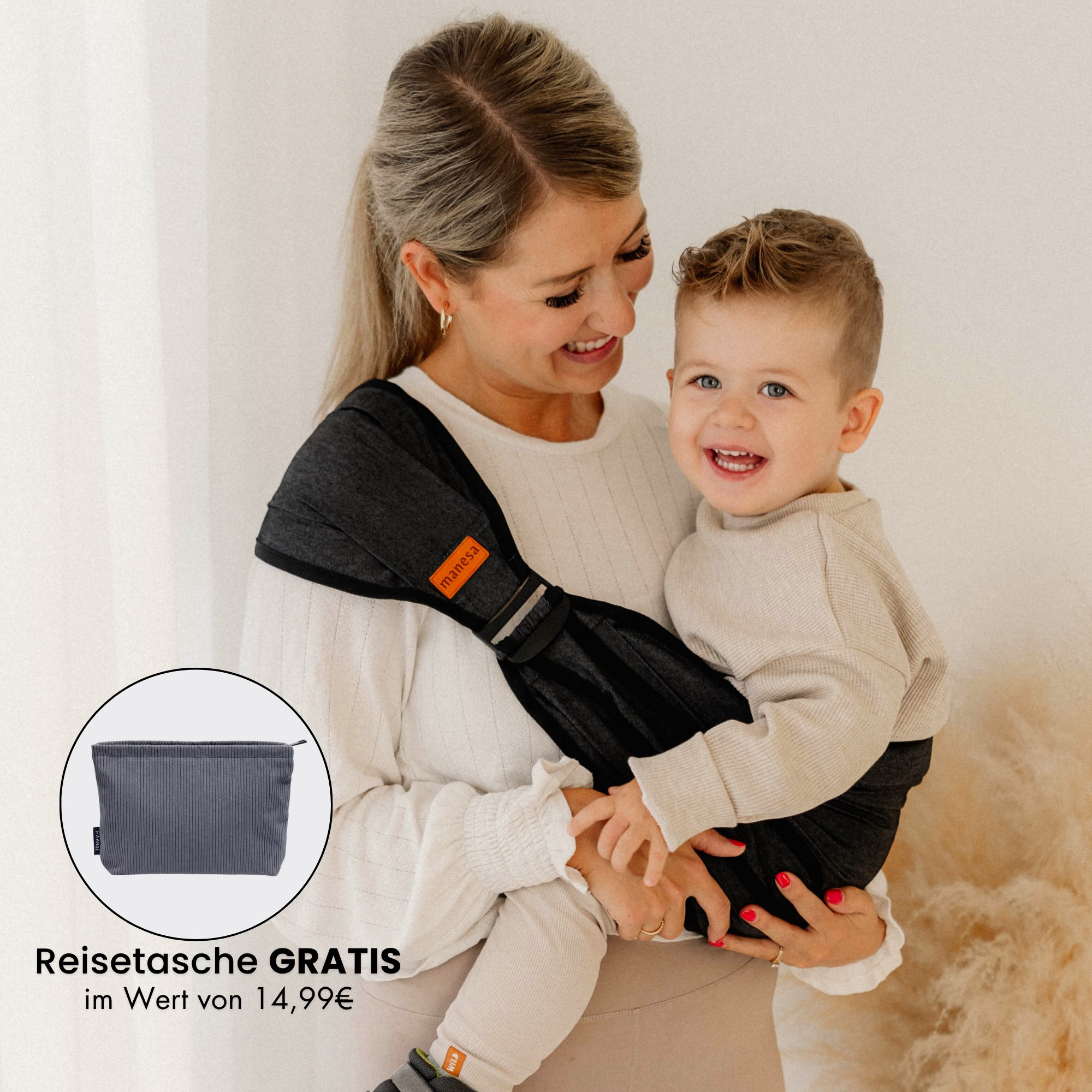 Ergonomische Hüfttrage inkl. Reisetasche